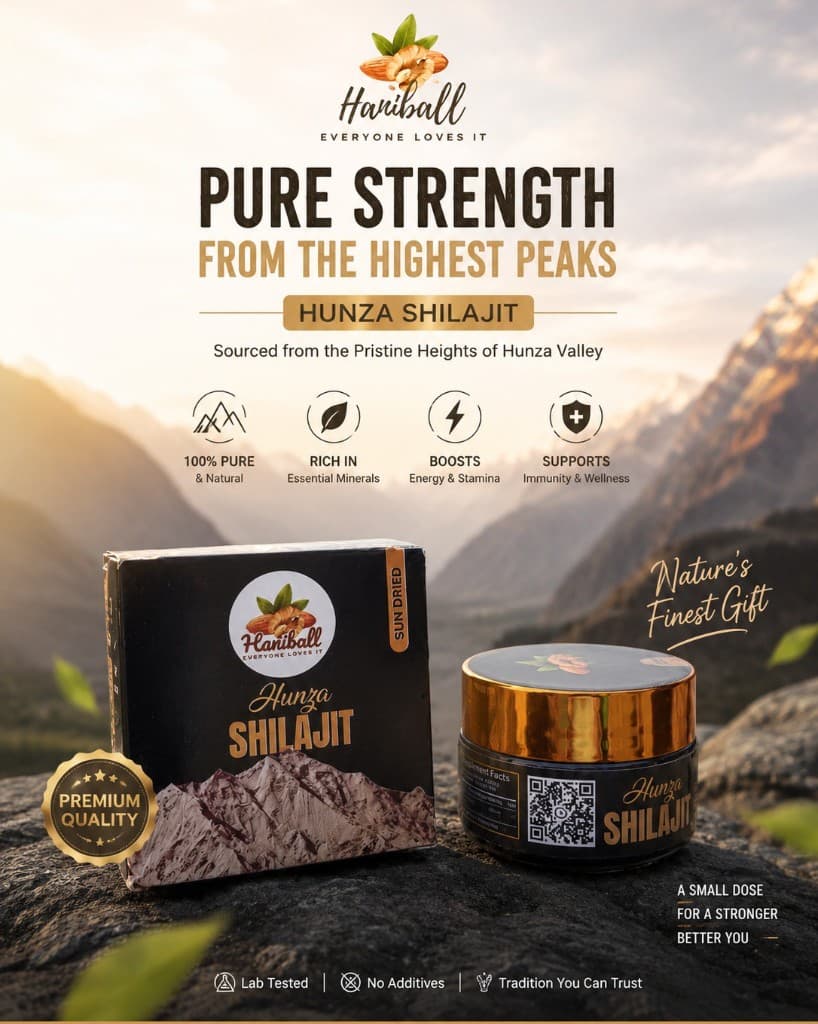 Haniball Hunza Organic Shilajit — pure strength from the highest peaks